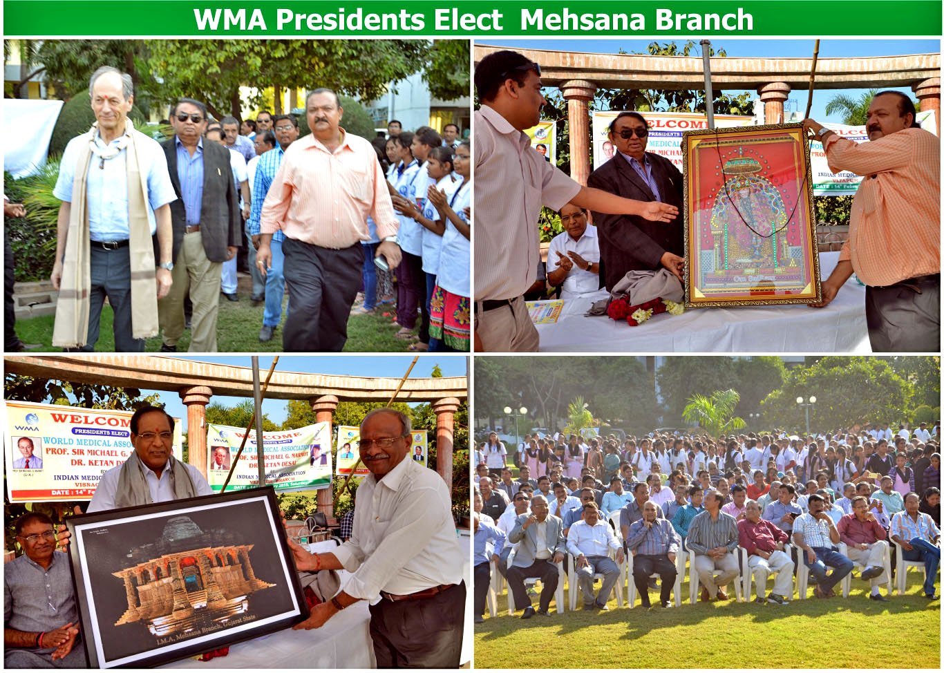 Dignitaries address at the World Medical Association presidents meet.